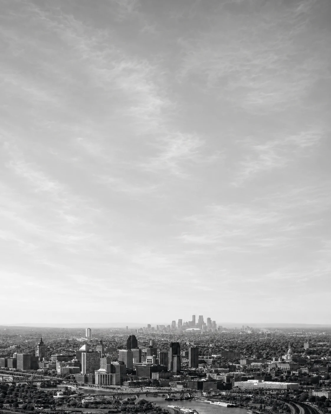 Twin Cities skyline panorama